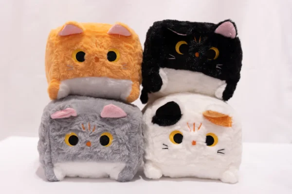 Peluche Gato cuadrado de felpa