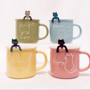 Taza Gato de Colores